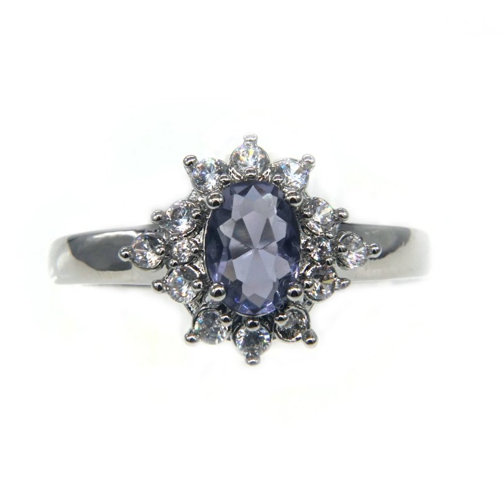 Ring with silver and Amethyst. - Picture 2 of 3
